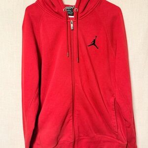 Jordan Red Hoodie with Logo